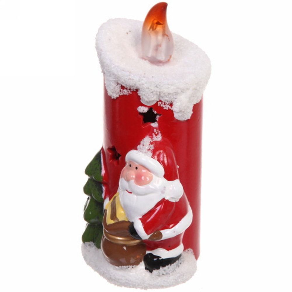 Фигурка с подсветкой Miracle «Дед Мороз с пламенем» 7,5*14,5 см