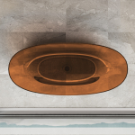 Ванна прозрачная Vincea VBT-6T01BR, 1700*750*550, цвет янтарь