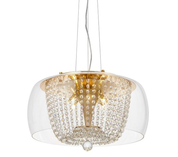 Подвесной светильник Lumina Deco Disposa LDP 7018-500 PR+F.GD