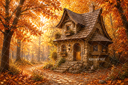 Фотофон "Домик в лесу" арт. ФФ906-78