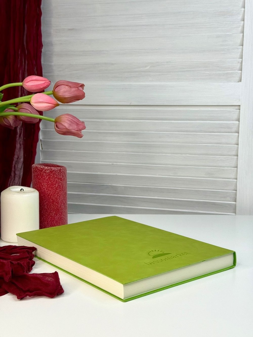 Блокнот А4 200л. (400страниц) без разлиновки Светло зеленый (К44-912A)