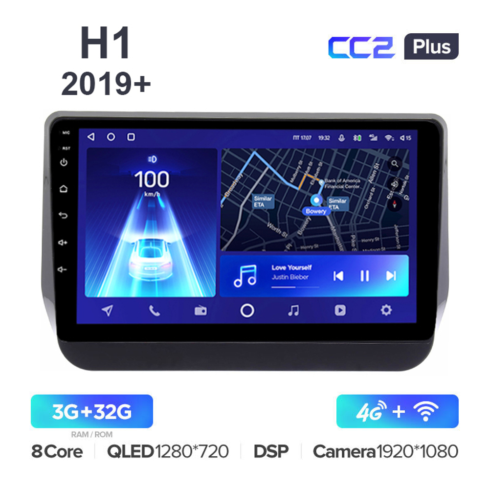 Teyes CC2 Plus 9"для Hyundai H1 2019+