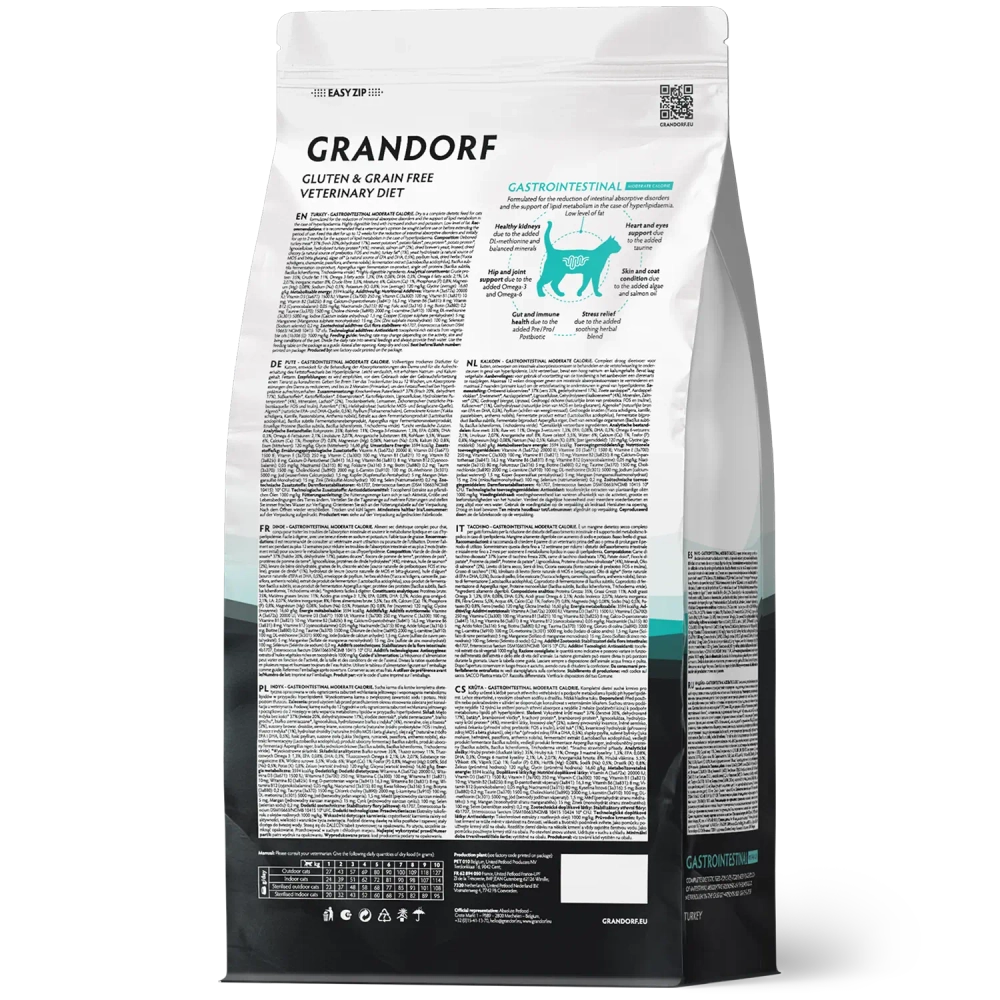 Grandorf GASTROINTESTINAL MODERATE CALORIE, Gluten & Grain Free, Veterinary Diet (Turkey)