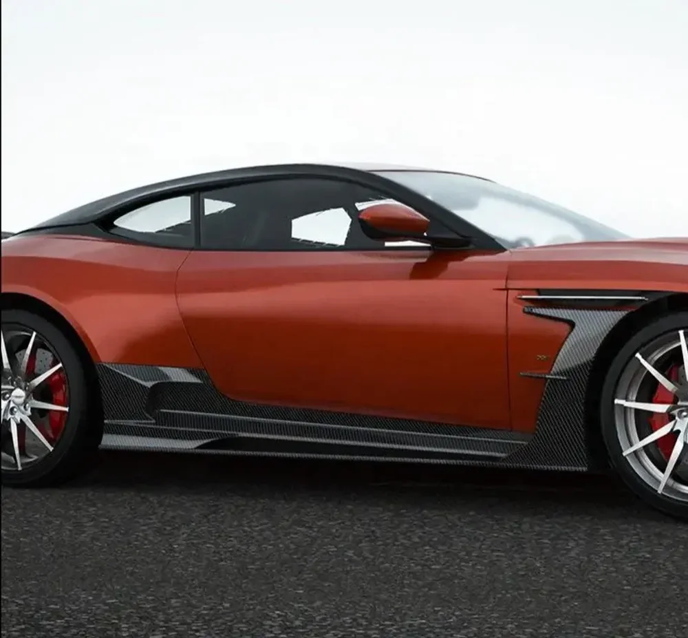 Карбоновые боковые юбки ASTON MARTIN DB11 2016+ Астон Мартин Аэродинамический обвес