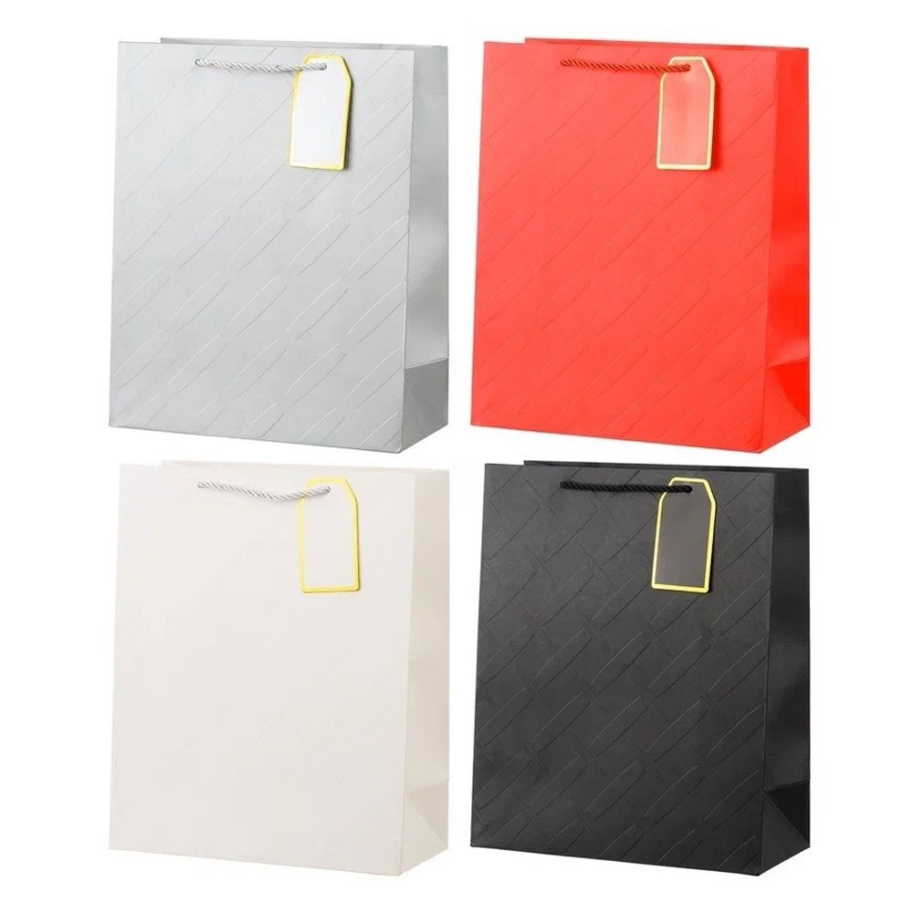 Подарочный пакет Basir, серия &quot;С биркой&quot;, 26*32*12 см, ассорти