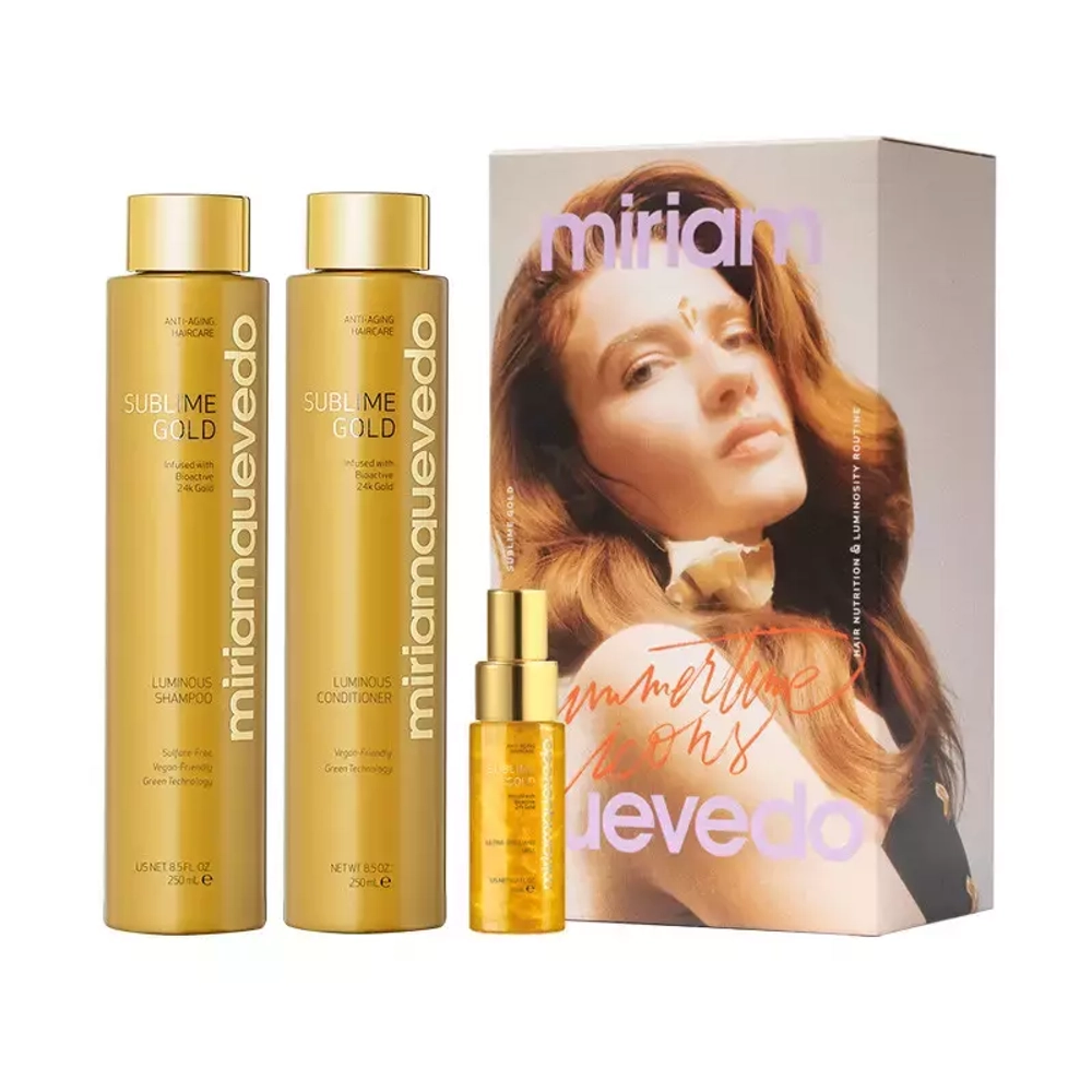 MIRIAMQUEVEDO SUBLIME GOLD HAIR NUTRITION & LUMINOSITY DUO