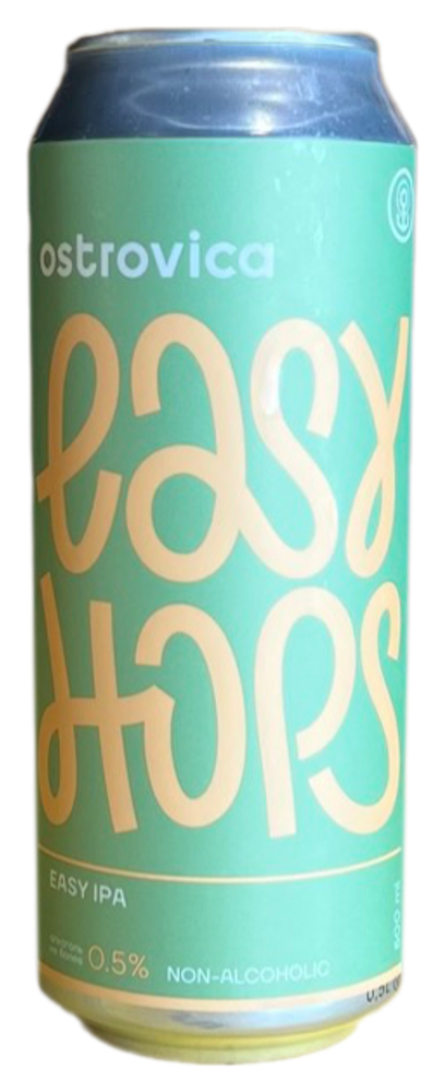 Пиво Островица Изи Хопс Безалкогольное / Ostrovica Easy Hops 0.5 - банка