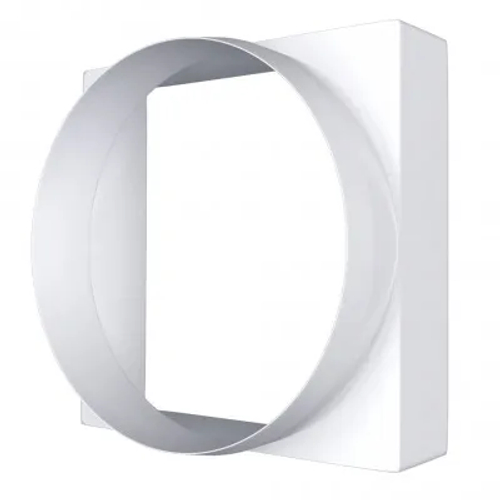 Переход с квадрата на круг 100х100 белый