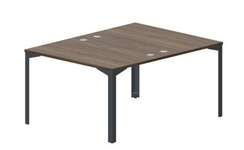 Составной стол на 2 рабочих места 118х156,6х75см (4 громмета)