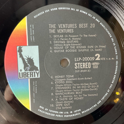 Винтажная виниловая пластинка LP The Ventures Best 20 (Япония 1974) (Оби)