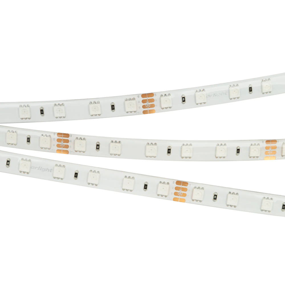 Светодиодная лента герметичная RTW-SE-B60-10mm 24V RGB (14.4 W/m, IP65, 5060, 5m) (Arlight, -) 014794(2)