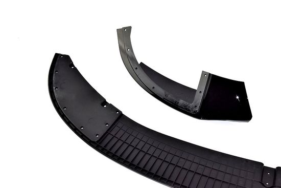 Юбка переднего бампера глянцево - черный V.1 для BMW 4 F32 F33 F36 2013-2020 Coupe Cabrio Gran Coupe