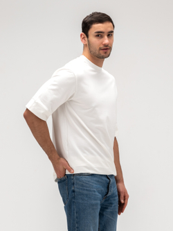 Футболка мужская плотная. Белая