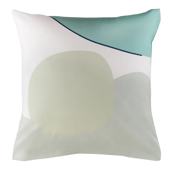 Набор из двух наволочек из сатина мятного цвета с авторским принтом Freak Fruit, 70х70 см