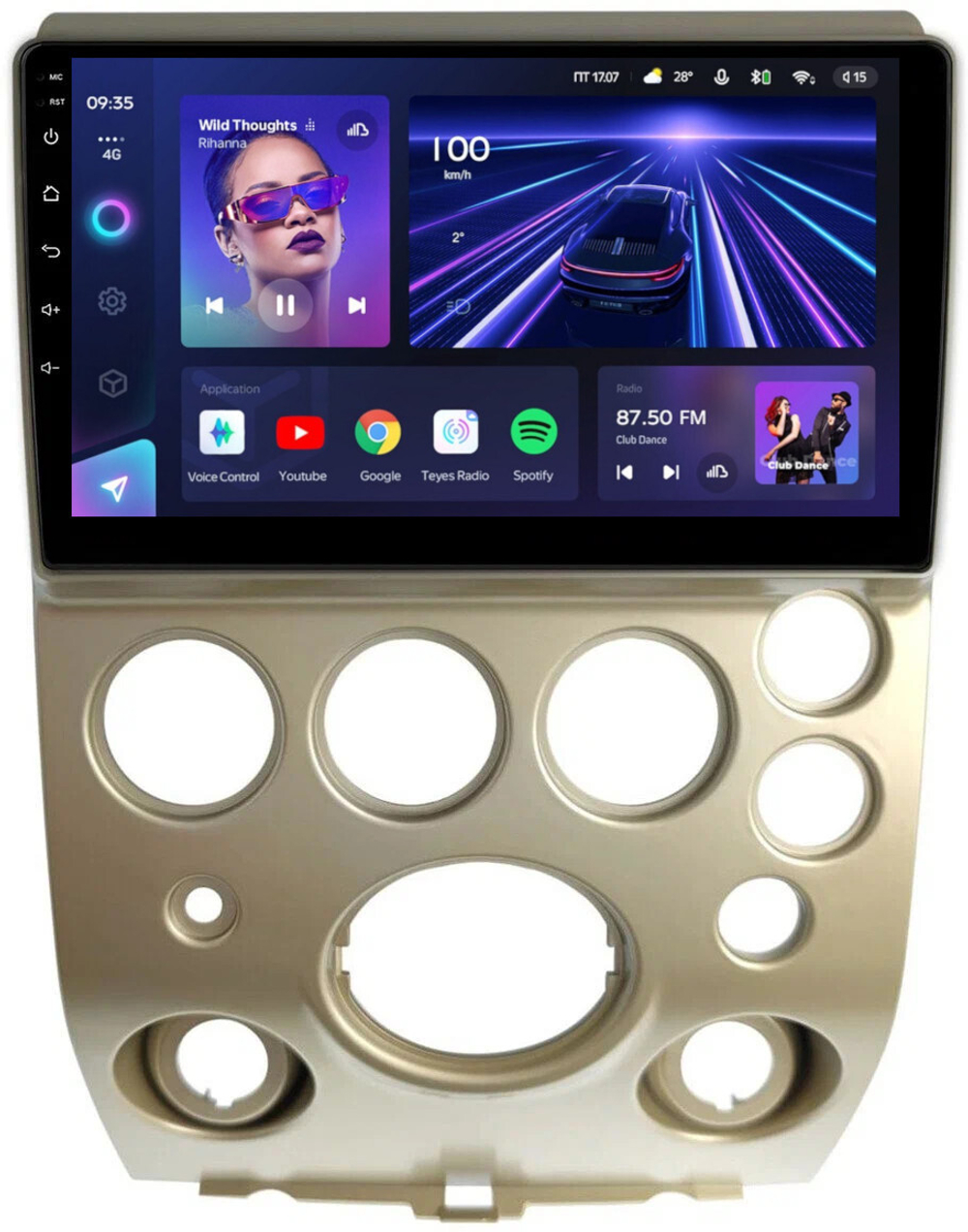 Магнитола для Infiniti QX56 JA60 2004-2007 (поддержка Bose) - Teyes CC3L монитор 9" IPS на Android 10, 8-ядер, CarPlay, 4G SIM-слот