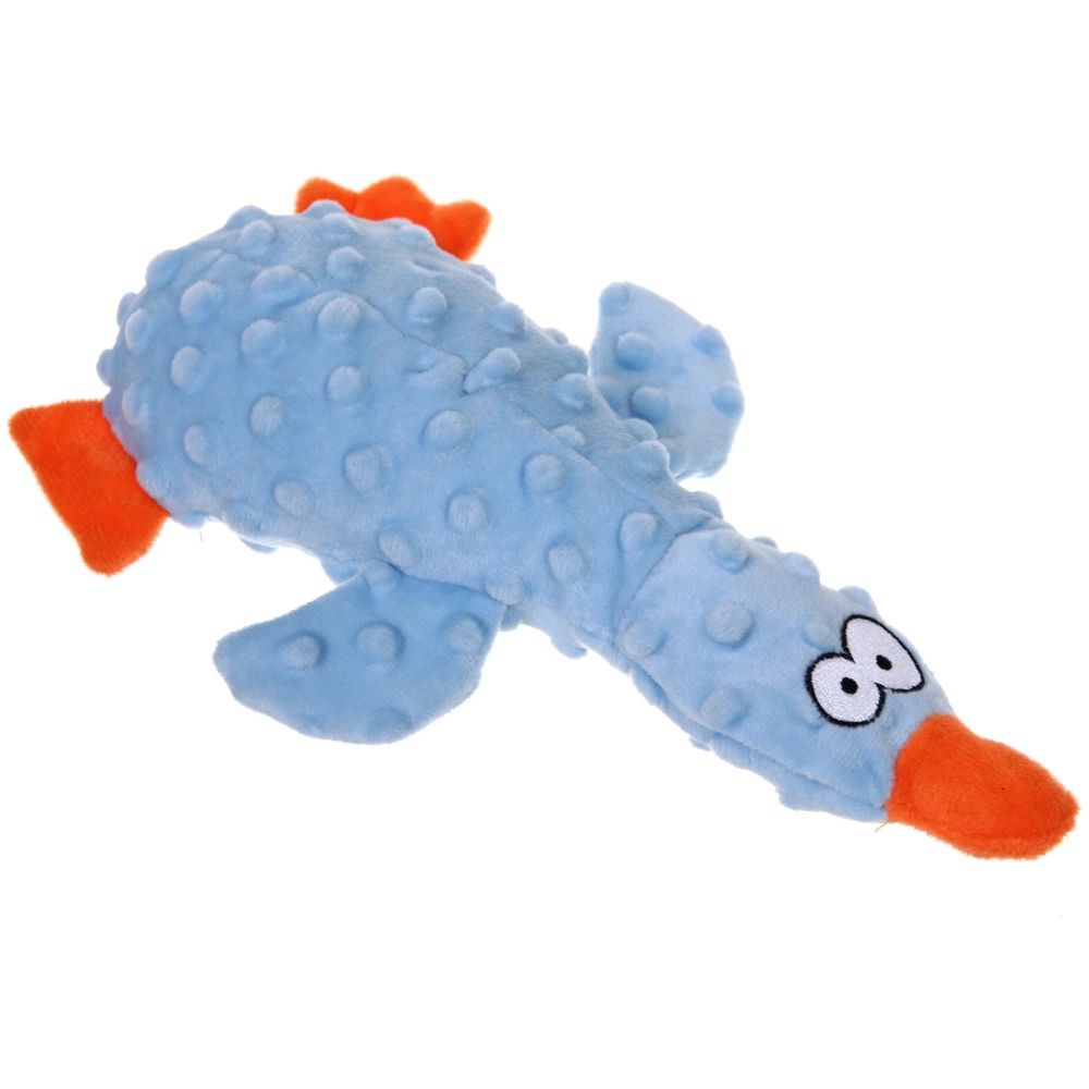 Игрушка для собак «ЗООГРАД», утка, 1 пищалка, шуршащий, 27*10*4см / 50гр (лейбл)