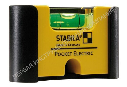 Мини уровень электрика STABILA Pocket Electric 18115 с поясным чехлом