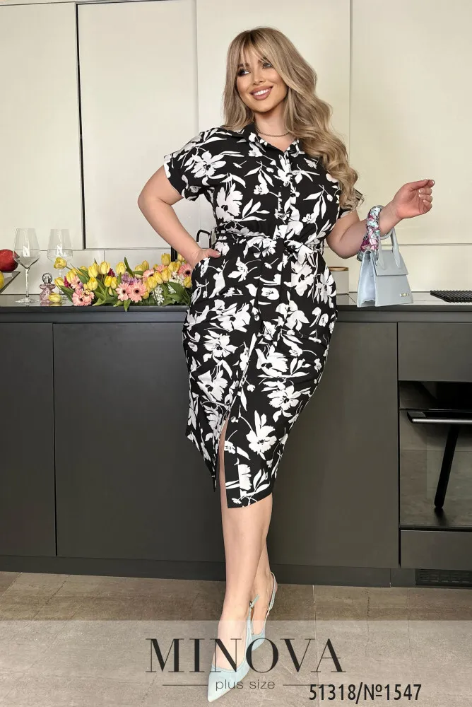 Платье 1547-черный Minova