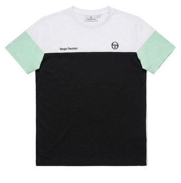 Мужская теннисная футболка Sergio Tacchini Prave - white/beige