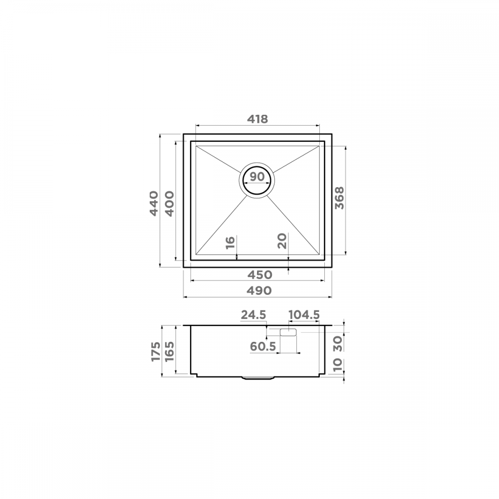 Кухонная мойка Omoikiri Kasen 49-16 INT GM