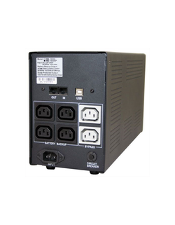 Powercom Back-UPS IMPERIAL, Line-Interactive, 1200VA/720W, Tower, 6*IEC320-C13 (2 surge & 4 batt), USB (671478)
