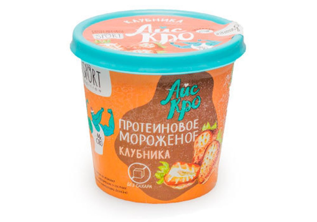 Протеиновое мороженое "Клубника" Icecro, 75г