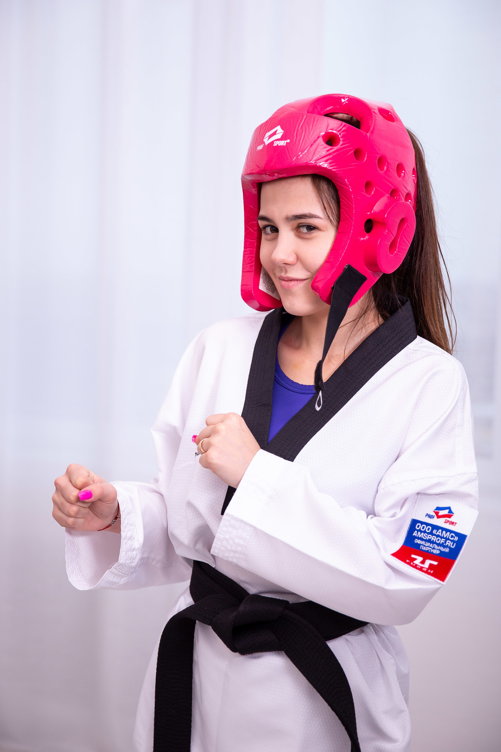 Шлем для тхэквондо ProfSport розовый