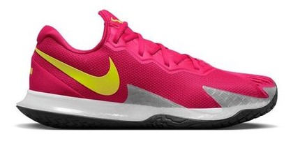 Мужские кроссовки теннисные Nike Zoom Vapor Cage 4 Rafa - mystic hibiscus/white/black/yellow strike