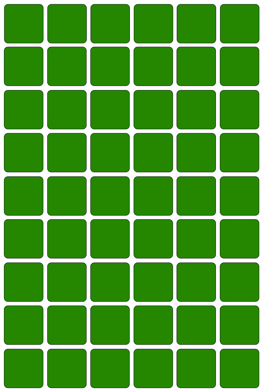 Виниловые наклейки для маркировки Policomprint М2, 20х20 мм. 108 шт.