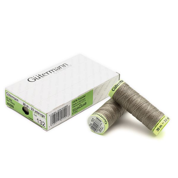 Нитки отделочные Gutermann Top Stitch 30 (30 метров), 5 кат. | 132 болотно-песочный