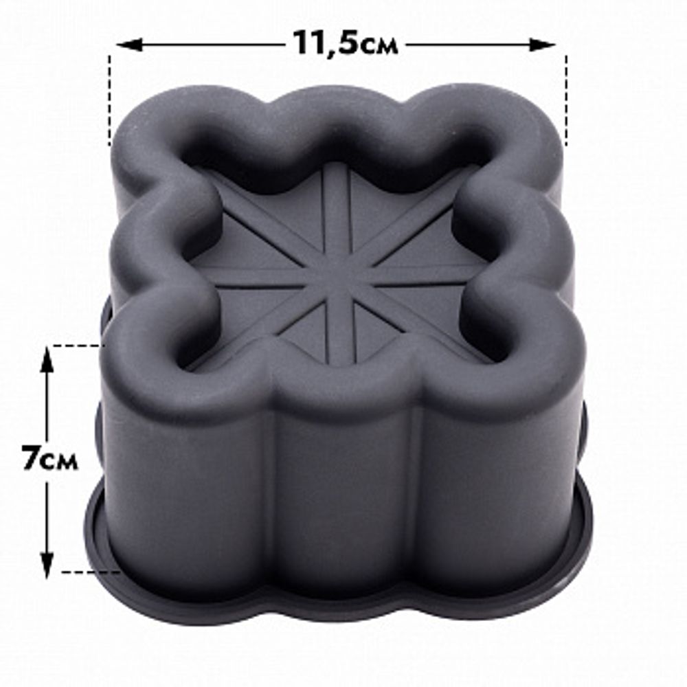 Силиконовая форма для муссовых бенто тортов «Квадратная»