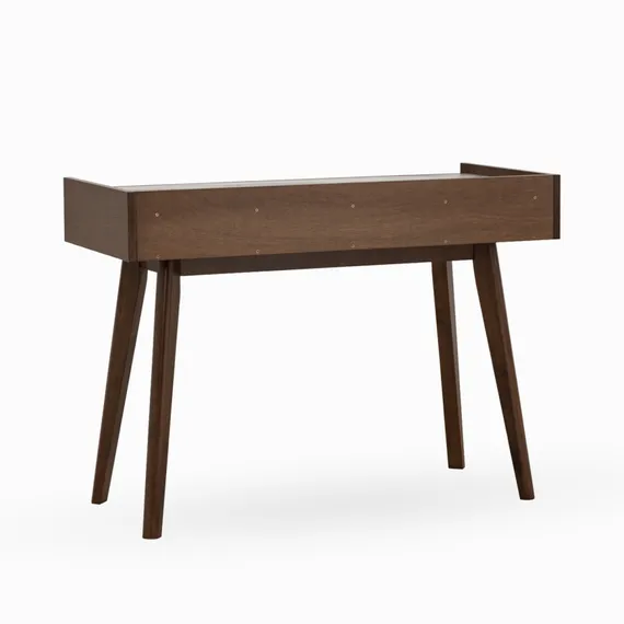 Письменный стол Ungo 110х50 см, шпон ясеня, белый мрамор