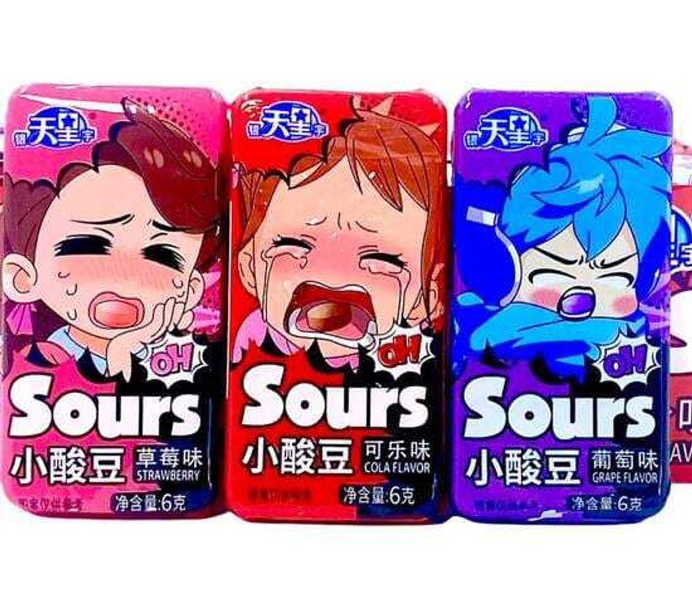 Конфеты кислые OH Sours микс 6г