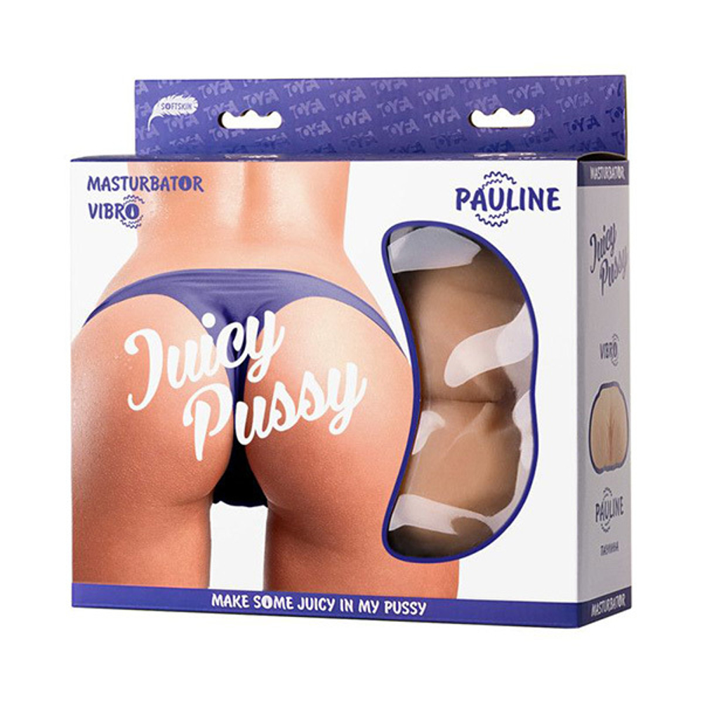 Мастурбатор (тугие анус и вагина) 17х14см с вибрацией ToyFa Juicy Pussy 893013