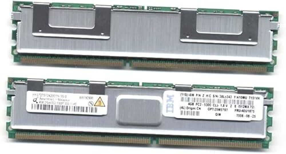 Оперативная память IBM FBD 1GB(2x512MB) PC2-5300F ECC 39M5782