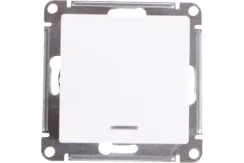 Выключатель Systeme Electric ATLASDESIGN 1-клавишный с индикатором белый 35953