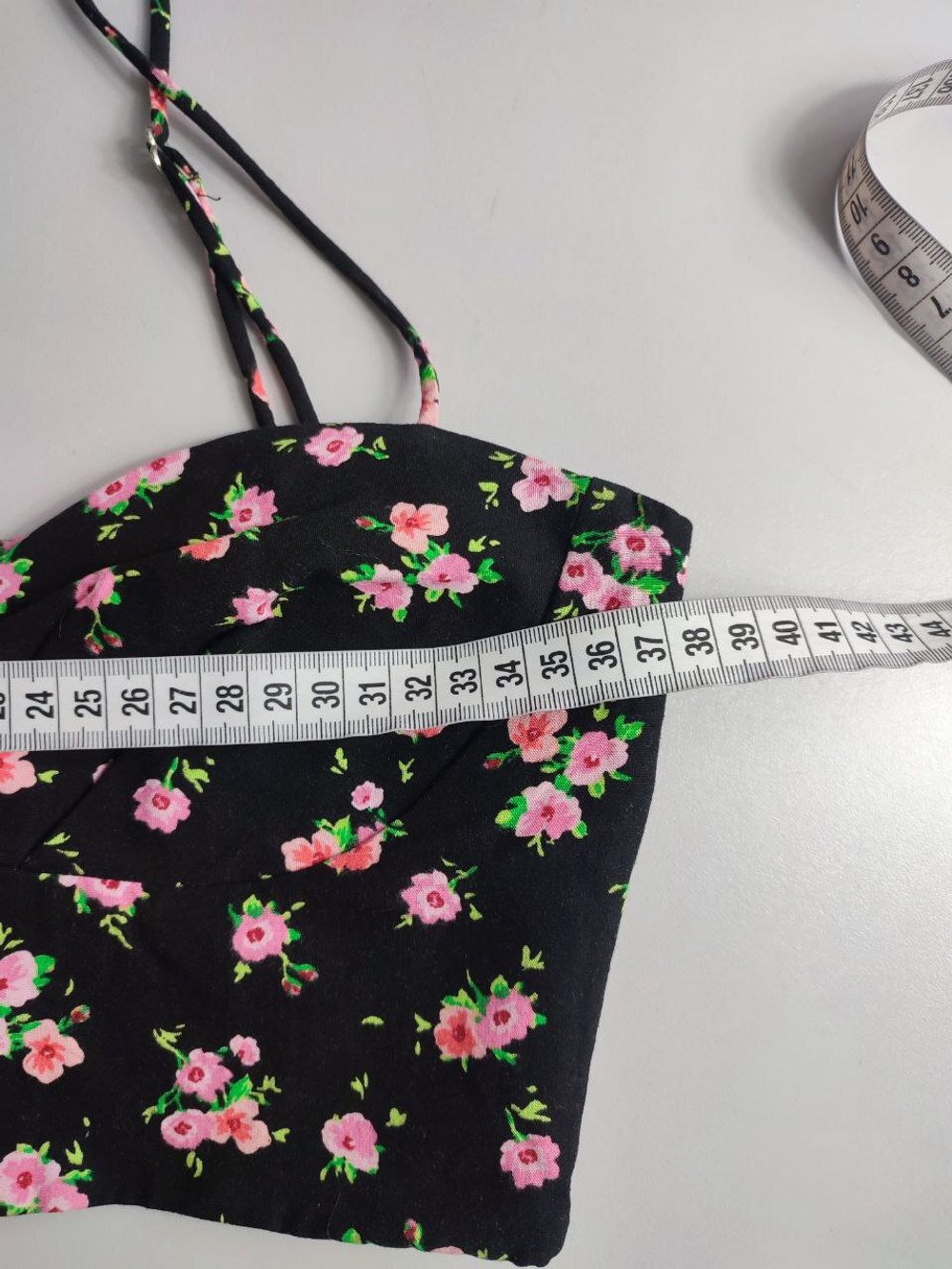 Топ Zara с цветочным принтом 38 размер