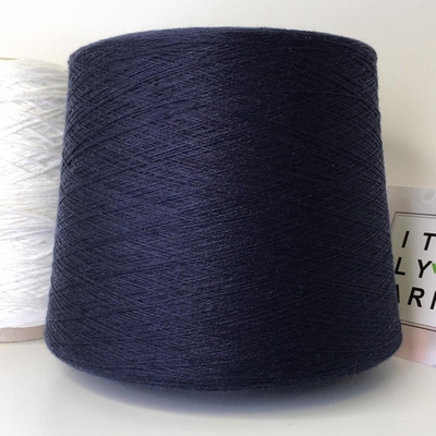 WOOLCOT; 85% хлопок 15% меринос; 1500м/100гр; col. 480087 DK NAV, цвет: темно-синий; S715; Есть бобинки 101, 369 гр.