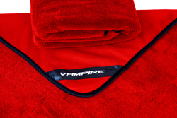 Полотенце VAMPIRE SoloWipe Premium впитывающее одностороннее из микрофибры 600х800 мм, КРАСНОЕ, 800 гр/м2