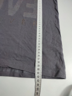 Футболка темная с принтом 46 размер