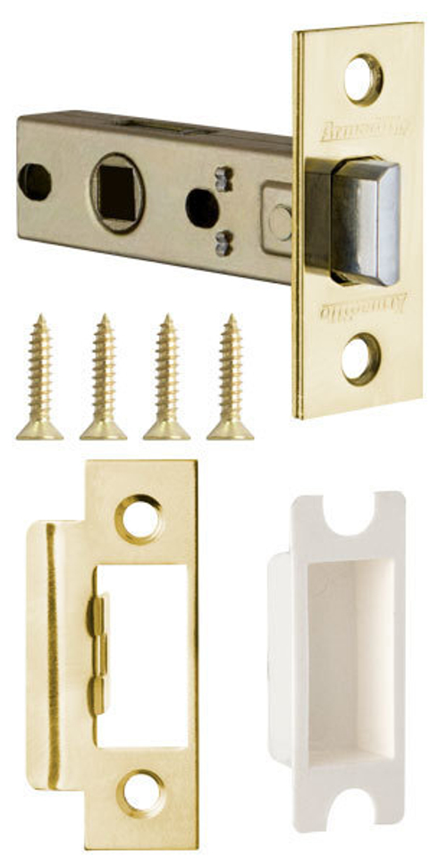 [ТОВАРА НЕТ В НАЛИЧИИ] Защелка врезная Армадилло LH 120-45-25 BOX GP, цвет золото (гарантия - 5 лет)