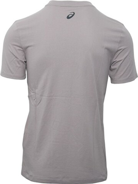 Мужская теннисная футболка Asics Logo Short Sleeve T-Shirt - moonrock/Графит grey