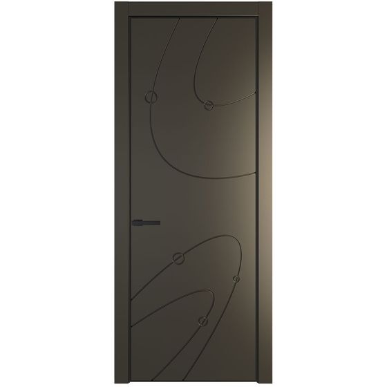 Фото межкомнатной двери эмаль Profil Doors 5PE перламутр бронза глухая кромка чёрная
