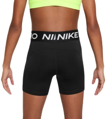 Шорты для девочки теннисные Nike Girls Pro Dri-Fit Shorts - black/white
