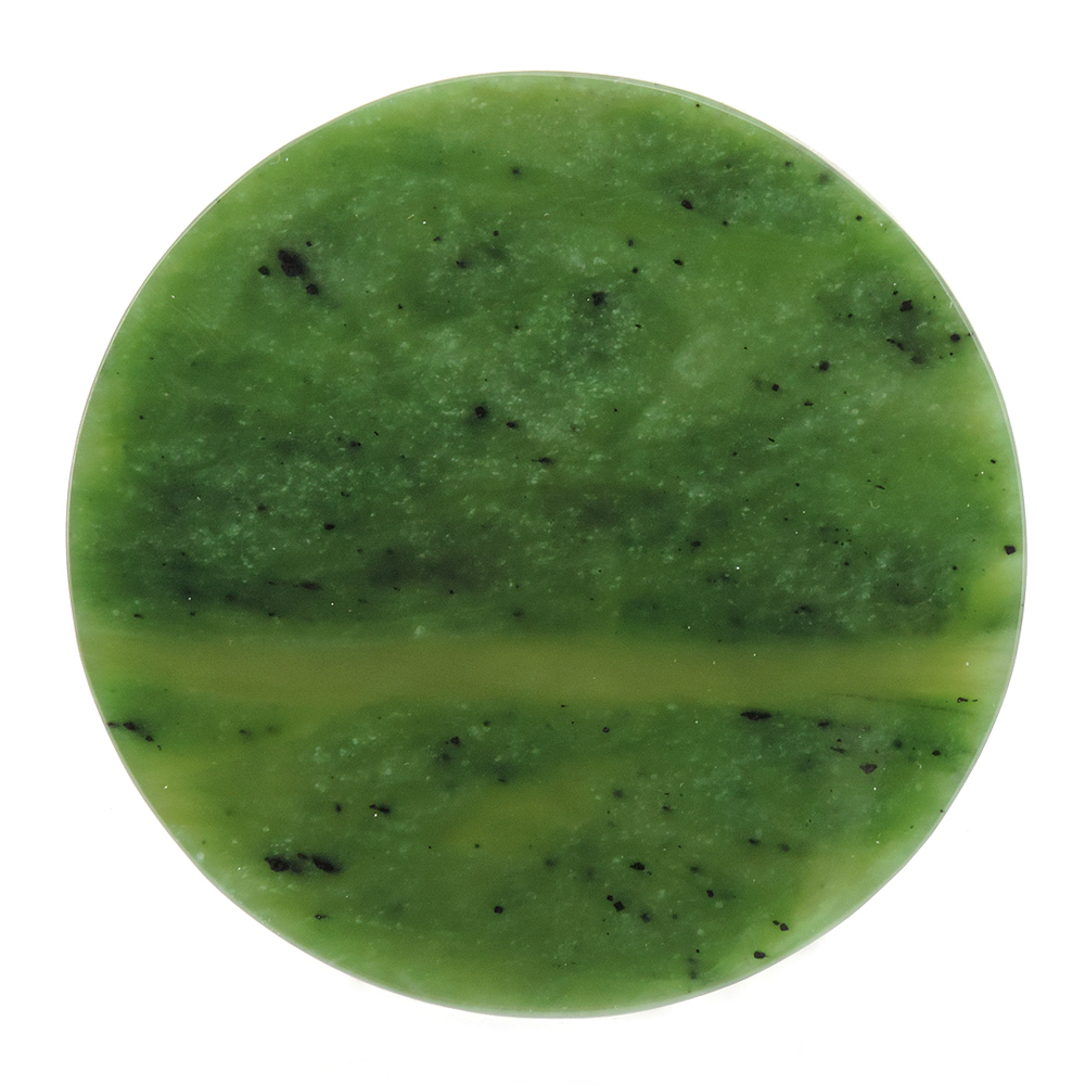 Пластина-диск жад(нефрит) асс.