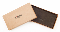 Кожаный тройной американский кисет 15,5х8,1,5 см для табака Zippo 2005130