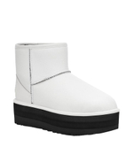 CLASSIC MINI PLATFORM LEATHER-white