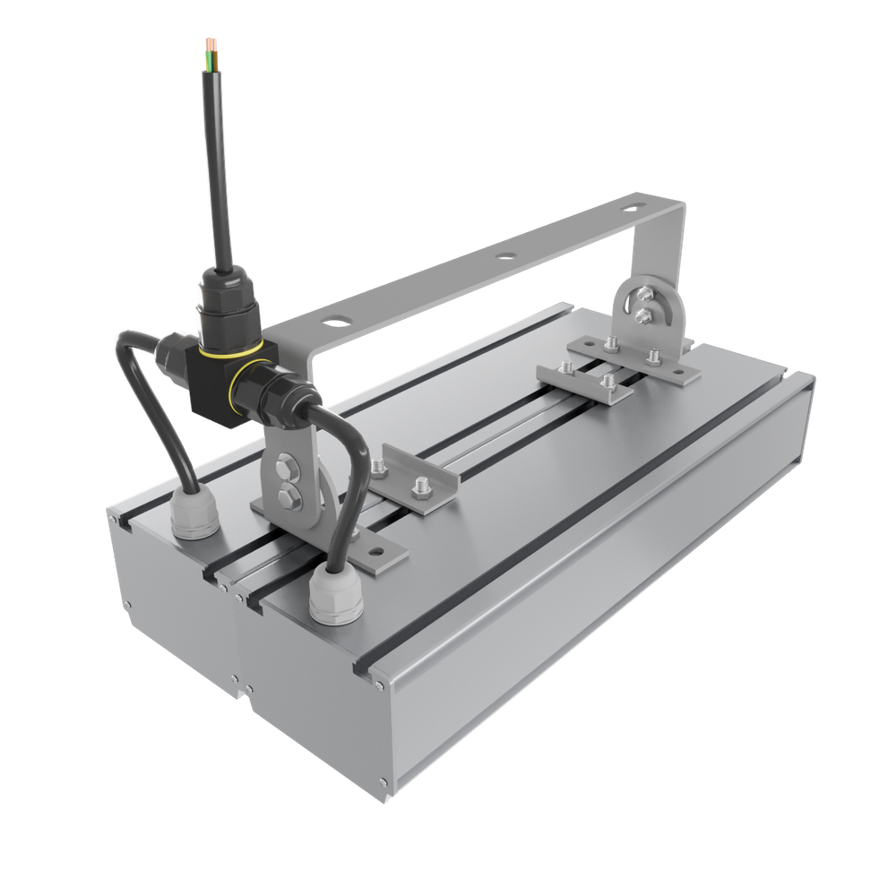 Прожектор LED ПАЛЛАДА ДО02 100Вт 4000К 17500лм 365х182х170мм Д90 Прозрачный WOLTA PRO