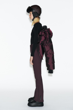 ZARA ВЕТРОЗАЩИТНЫЕ И ВОДОНЕПРОНИЦАЕМЫЕ БРЮКИ С ВЫСОКОЙ ПОСАДКОЙ, БОРДОВЫЙ