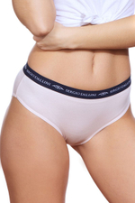 Женские трусы-слипы с узкой резинкой (Размер: S) (Цвет: серый меланж)